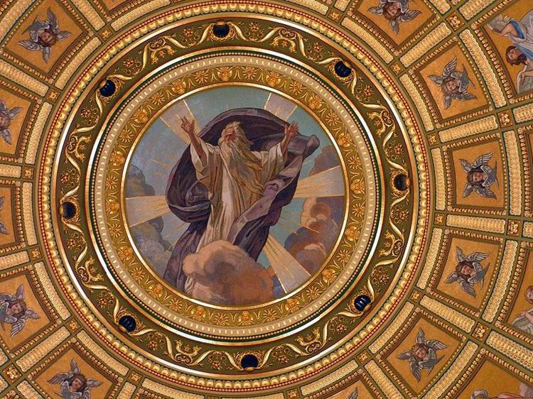 Karoly Lotz The mosaic of the dome oil painting picture